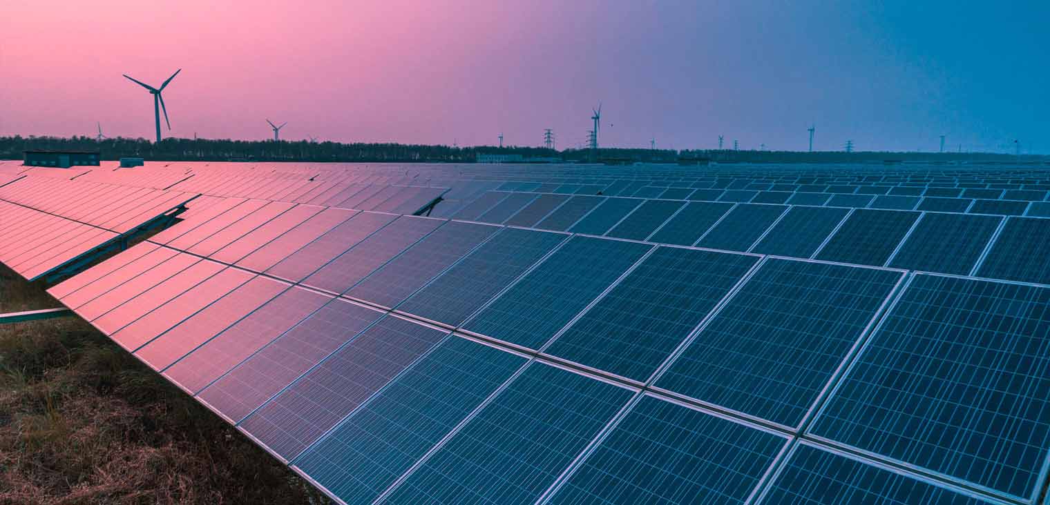 A hybrid wind & solar renewable energy plant A hybrid wind & solar renewable energy plant